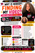 Illustration highlighting The Hot Mess Guide to Captions + SEO for better TikTok video visibility and clarity.