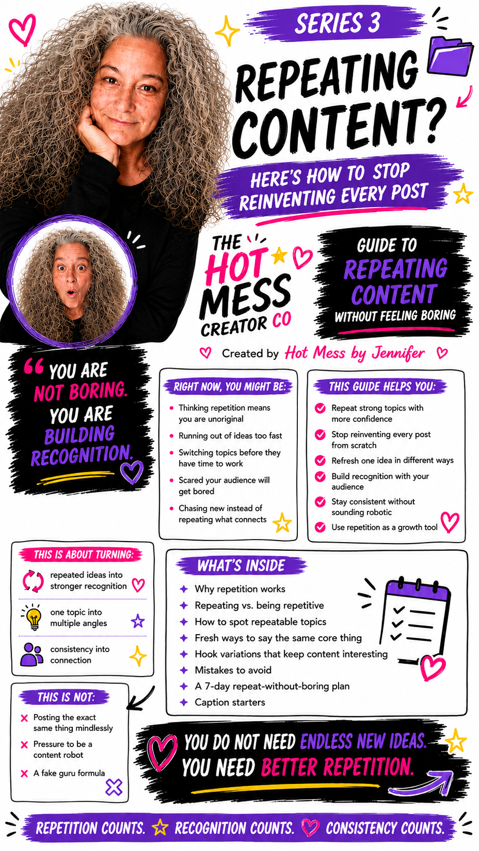 The Hot Mess Guide to Repeating Content Without Feeling Boring