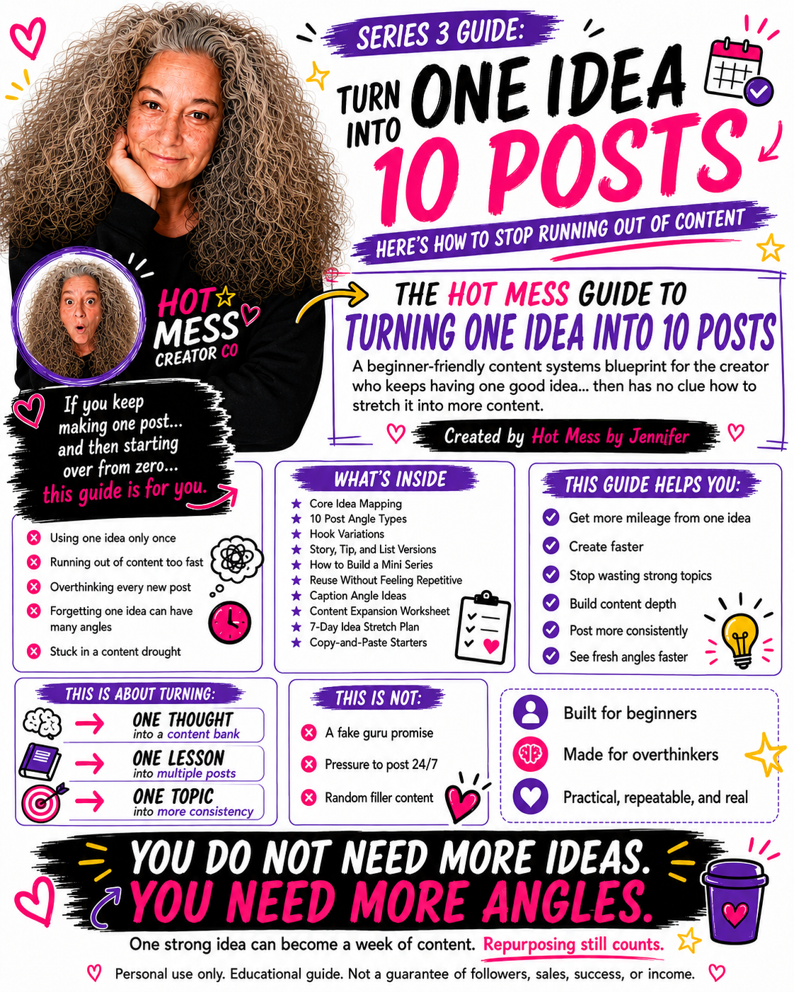 The Hot Mess Guide to Turning One Idea Into 10 Posts