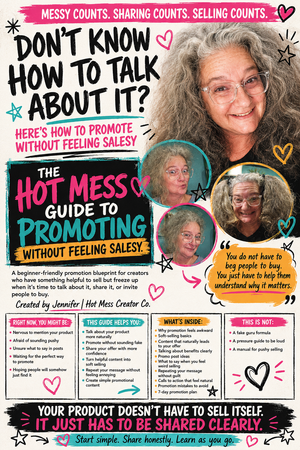 The Hot Mess Guide to Promoting without Feeling Salesy